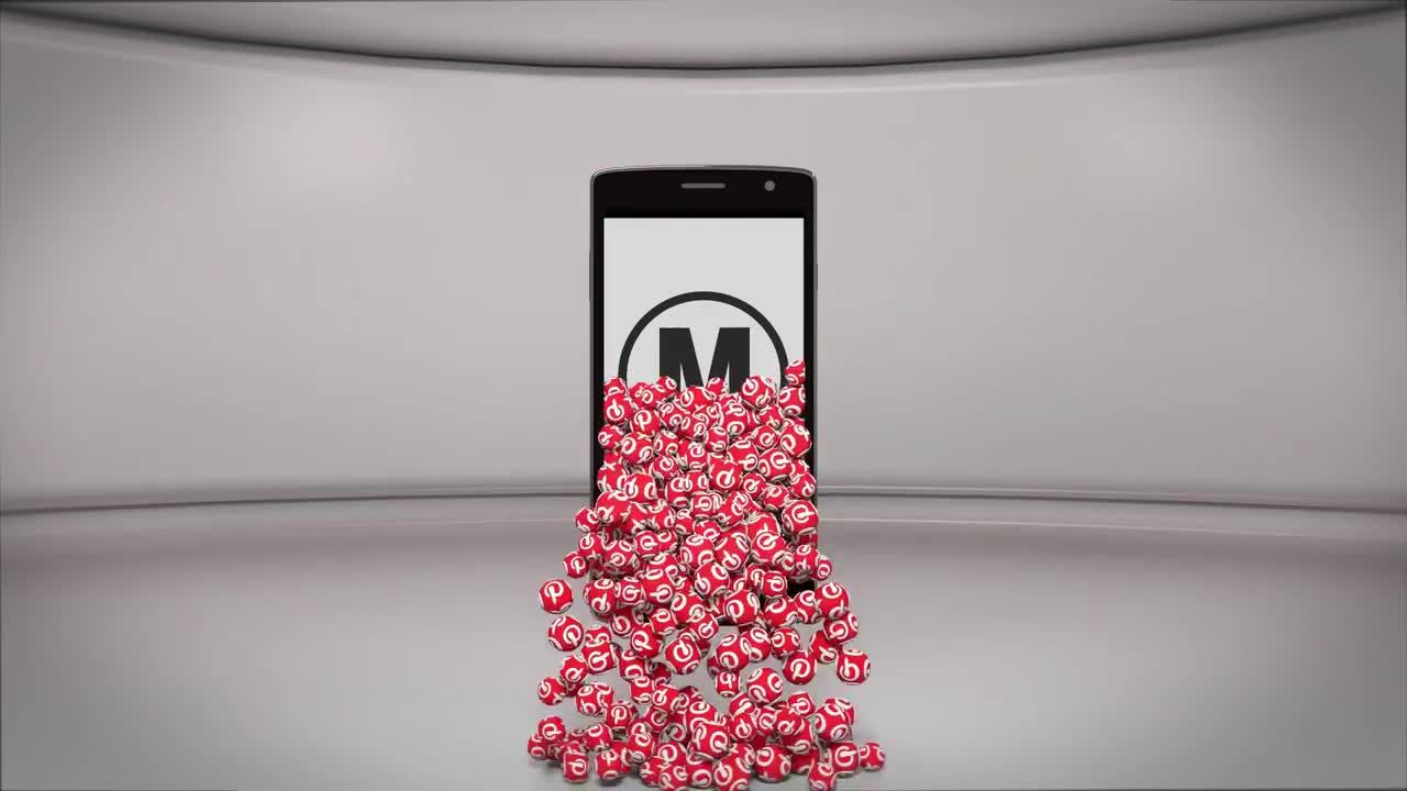 动态动画智能手机logo显示素材库精选AE模板