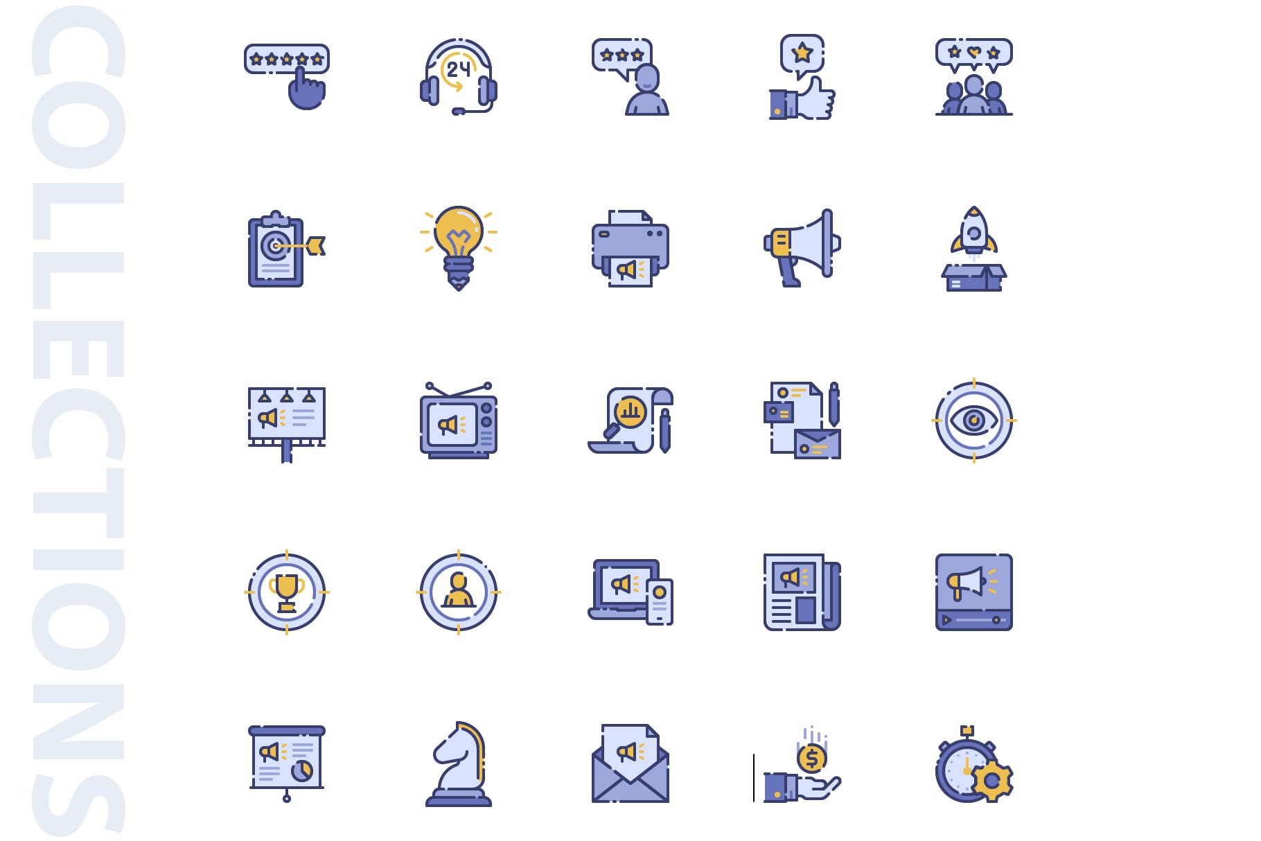 25枚市场营销主题矢量填充素材库精选图标 Marketing Filled Icons插图(3)