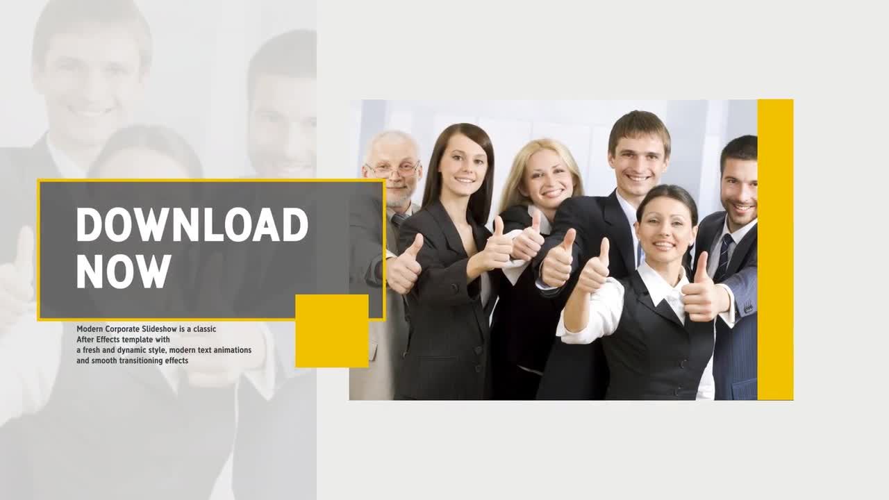 现代简洁创意的企业简介素材库精选AE模板