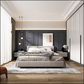 欧式卧室室内场景素材之家精选3D模型By Chuns Nguyen