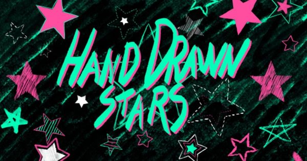 手绘多彩星星卡通动画视频素材库精选AE模板 Hand Drawn Stars