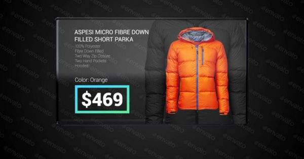 玻璃透明效果动态橱窗展示素材库精选AE模板 Glass Slideshow