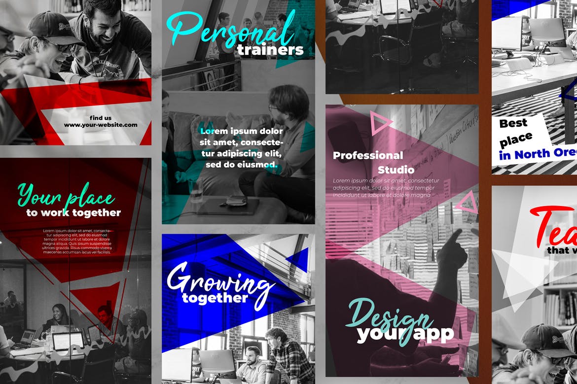 Instagram社交平台营销广告Banner设计模板素材库精选 Instagram Marketing Banners Pack插图(3)