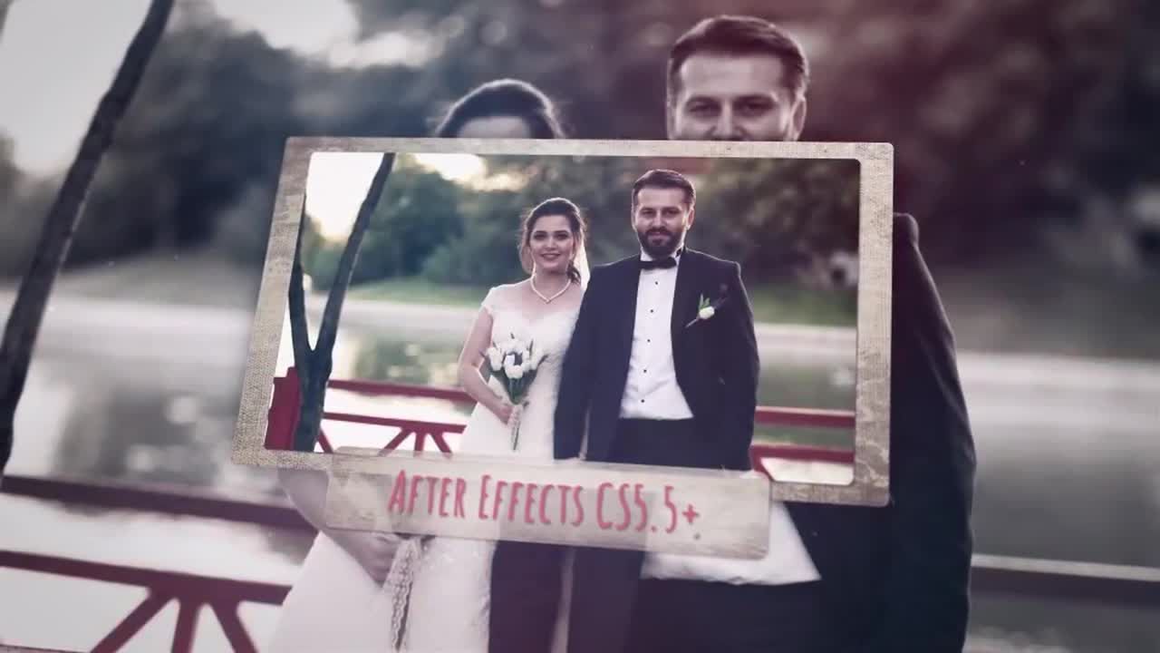 浪漫情人节照片幻灯片素材库精选AE模板