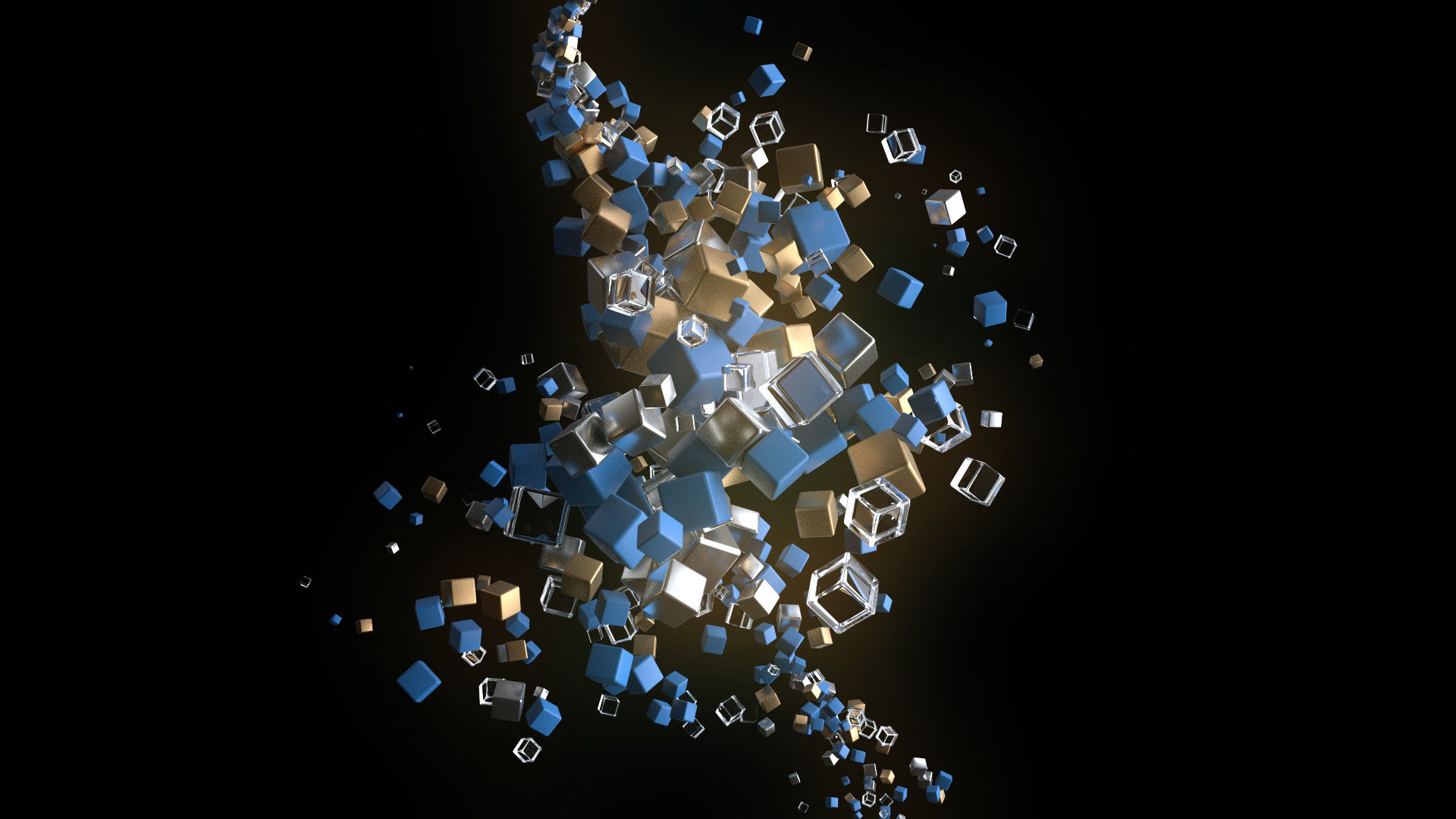 简洁的立体徽标显示素材库精选AE模板