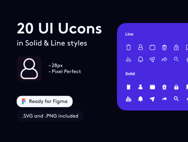 素材库下午茶：20枚适用于Web/APP的UI素材库精选图标集
