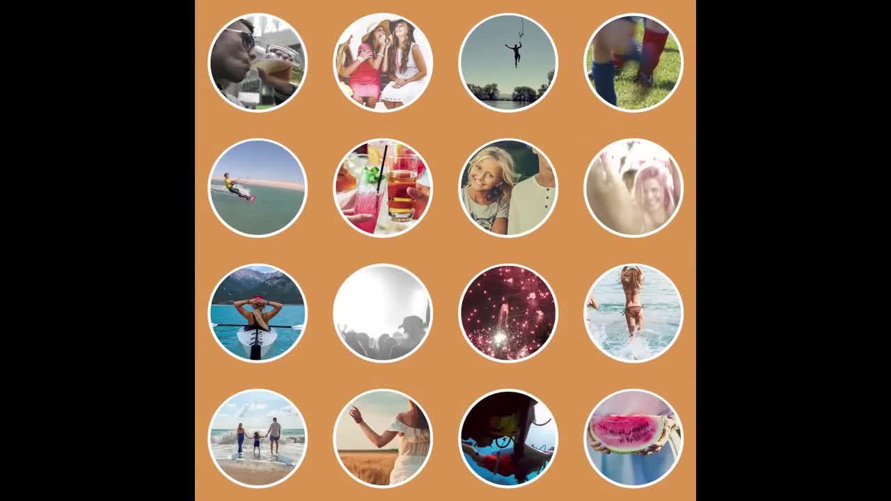 多帧正方形幻灯片动画素材库精选PR模板