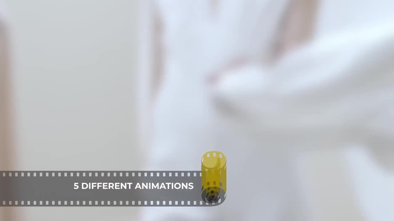 5个时尚电影下三分之一动画文本素材库精选AE模板