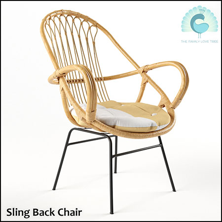 藤编休闲椅素材之家精选3D模型