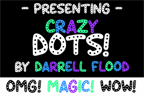 Crazy Dots font素材之家精选英文字体