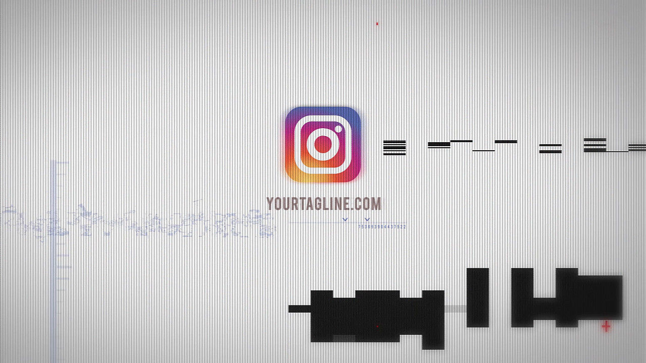 小故障分割徽标素材库精选AE模板