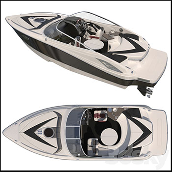 24英尺小型游艇素材之家精选3D模型