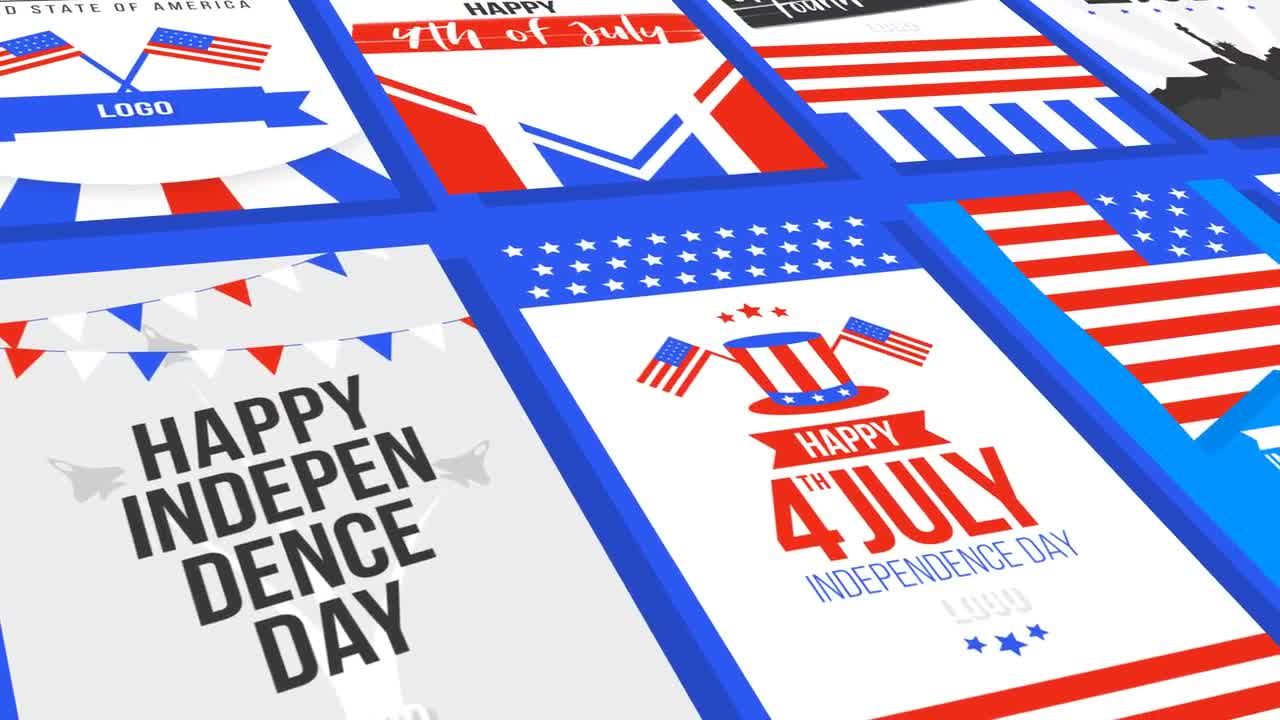 时尚现代的独立日素材库精选AE模板