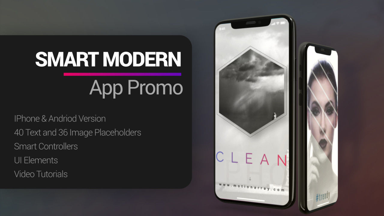 时尚智能手机广告宣传片头素材库精选AE模板