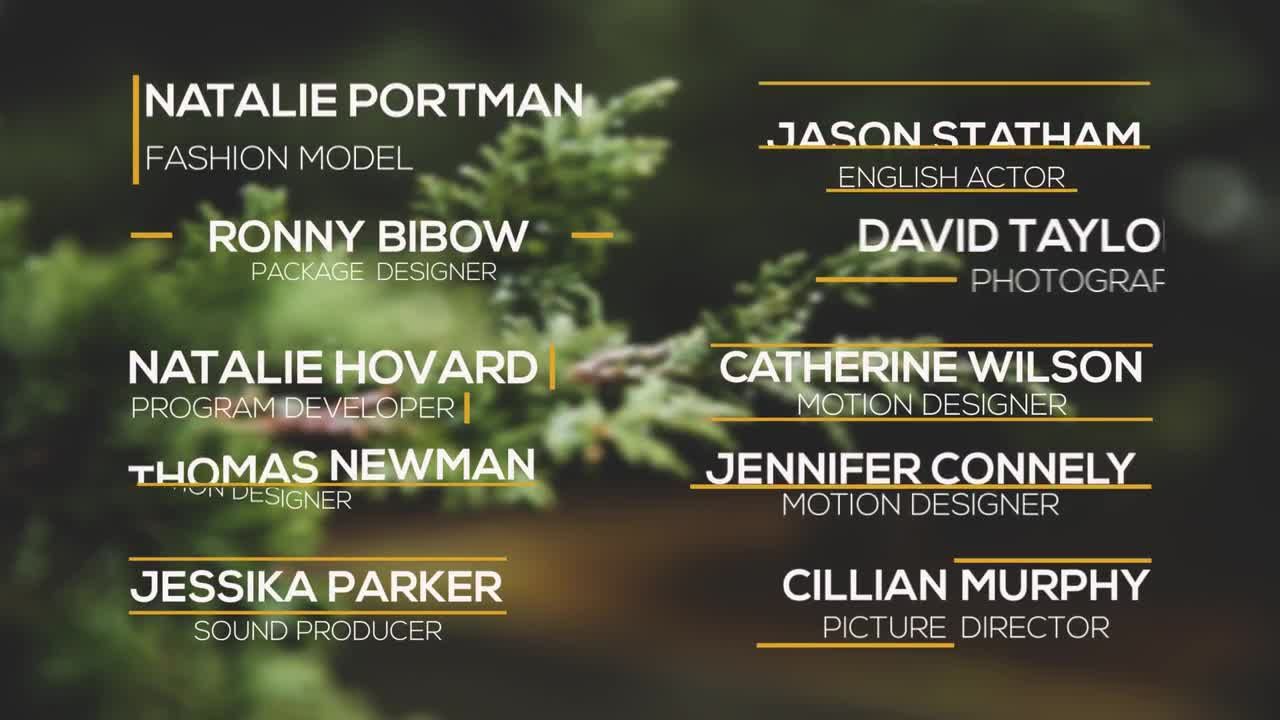 10个原创且动画精美的低三分之二标题素材库精选AE模板