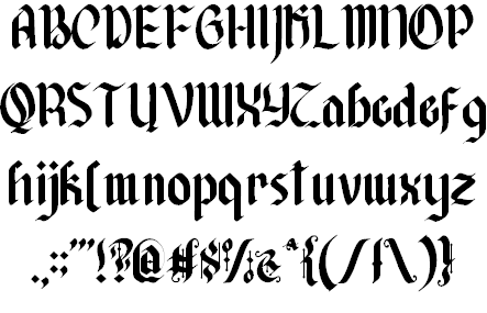 Afterkilly font插图8