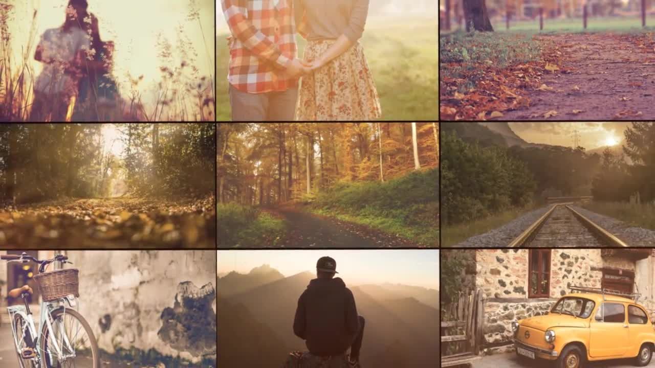 现代美丽的生活记忆视频幻灯片展示ae模板