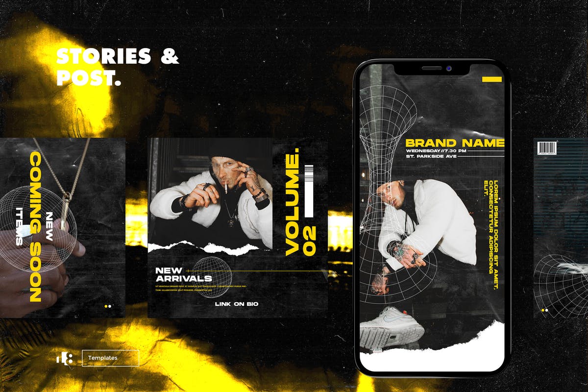 品牌新品发布Instagram社交平台推广素材 Instagram Template插图(2)