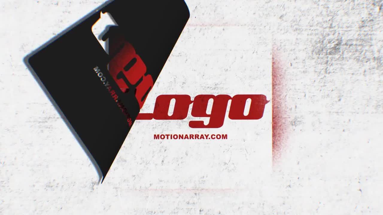 独特超酷漆墨笔刷Logo演绎素材库精选AE模板