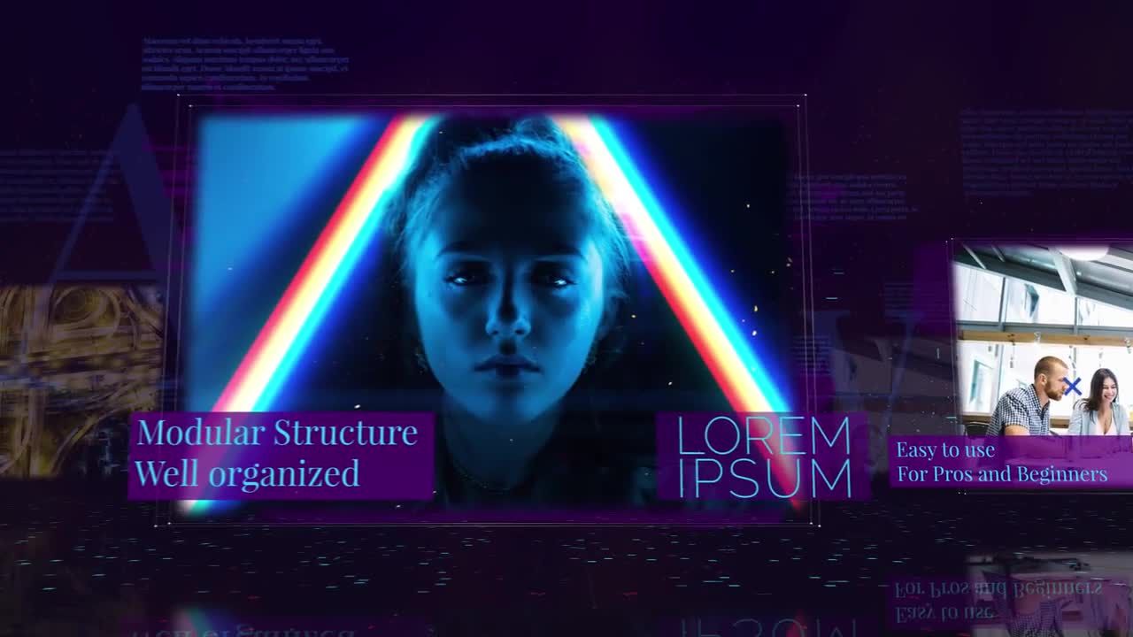 时尚过渡效果的技术开放者素材库精选AE模板