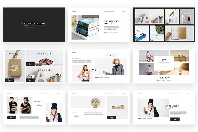 极简创意项目路演PowerPoint设计模板 Kaspa Powerpoint Presentation插图(1)