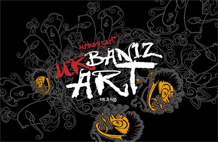 VTKS Urbanizart font插图