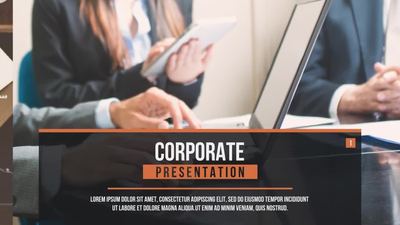 公司简介幻灯片素材库精选AE模板