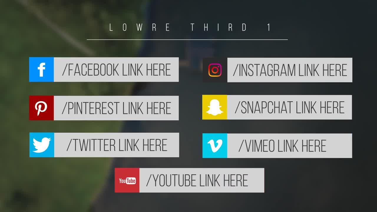 25个下三分之一社交媒体全屏标题素材库精选AE模板