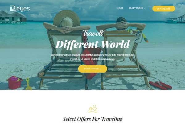 基于Bootstrap 4的现代多用途网站着陆页HTML网站模板素材库精选 Reyes – Bootstrap 4 Landing Page Template