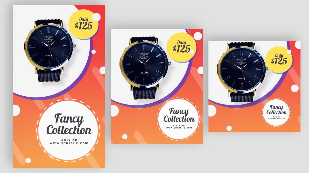 社交媒体帖子合集素材库精选AE模板