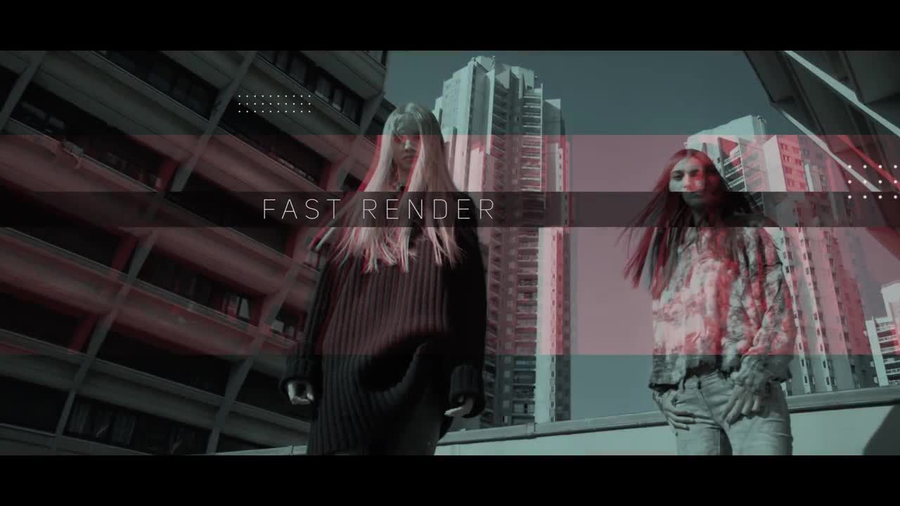 简单的都市时尚转场视频素材库精选pr模板