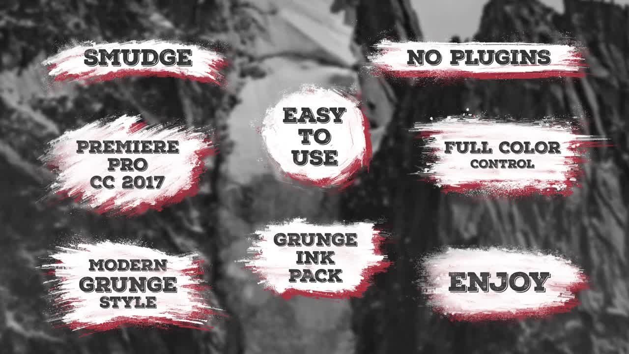 蹩脚的涂抹标题素材库推荐PR模板