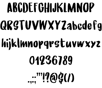 Under My Umbrella DEMO font插图1