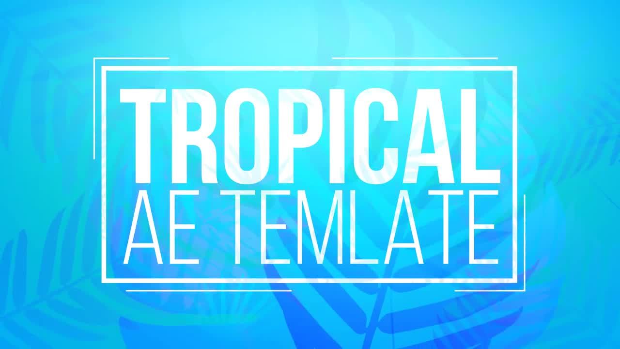 清晰而羡慕的热带标题素材库精选AE模板