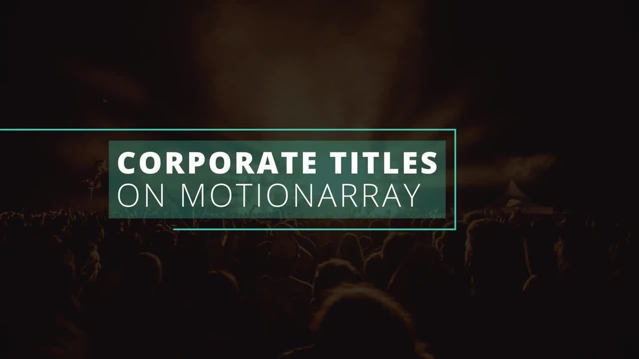 现代企业商务独特设计的标题动画素材库精选AE模板