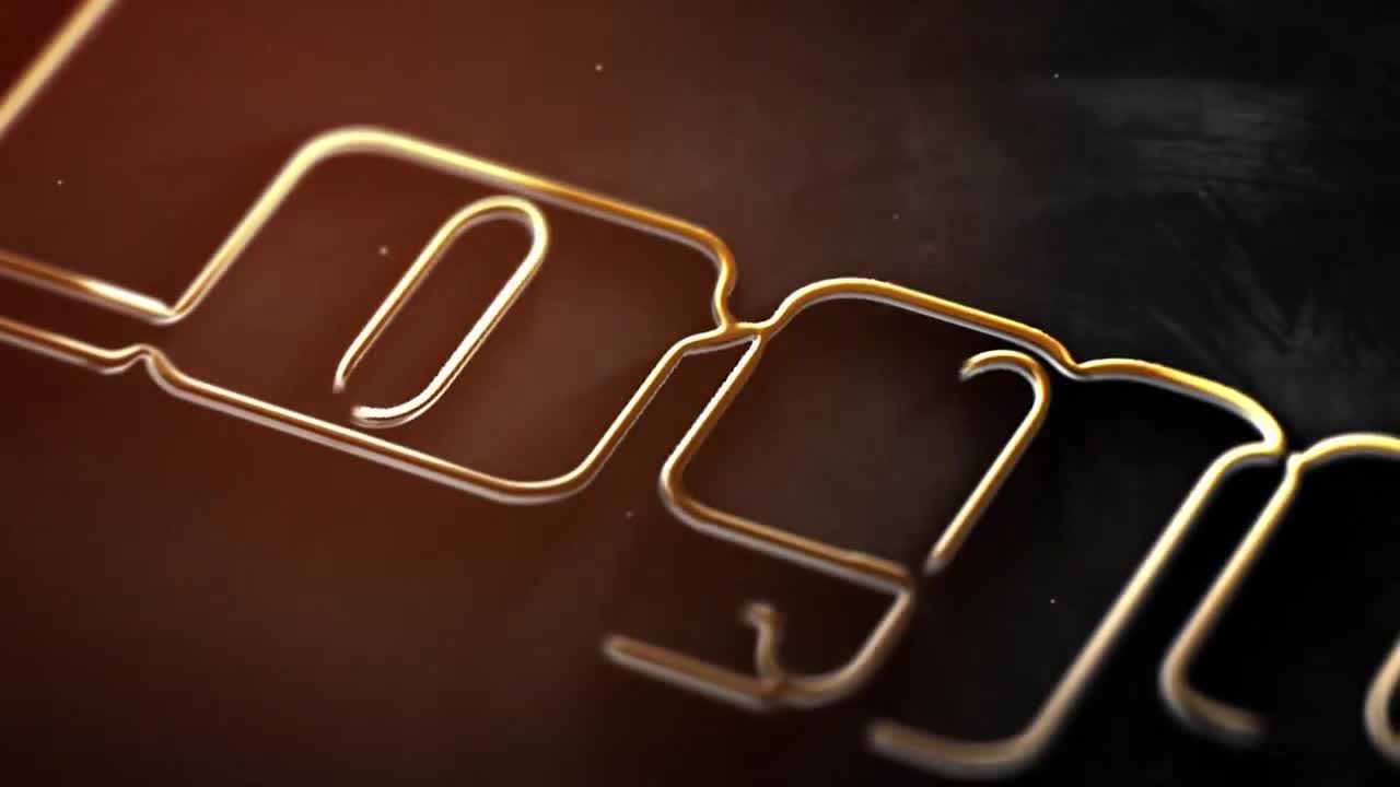 金属标志ae模板