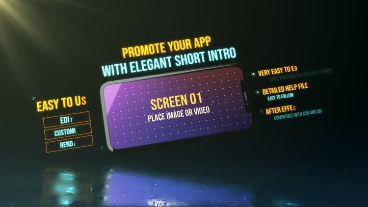 移动应用产品促销素材库精选AE模板