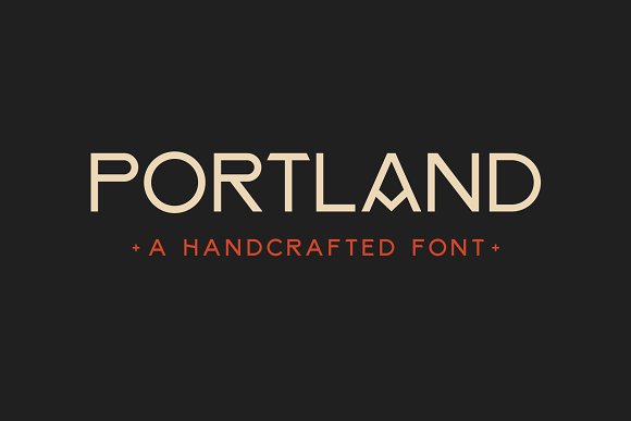 PORTLAND — Handcrafted Vintage Font素材之家精选英文字体