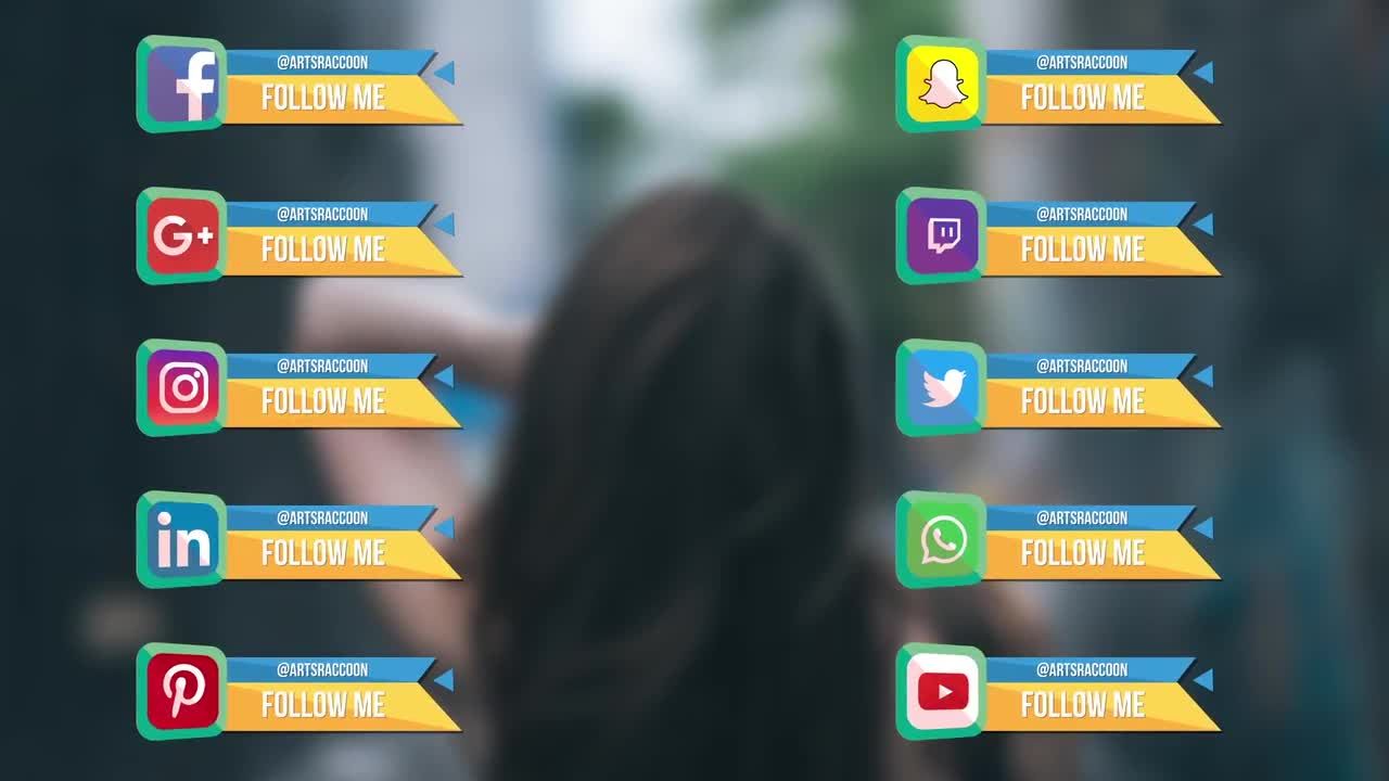 社会几何下三分之一互联网搜索全屏标题素材库精选AE模板