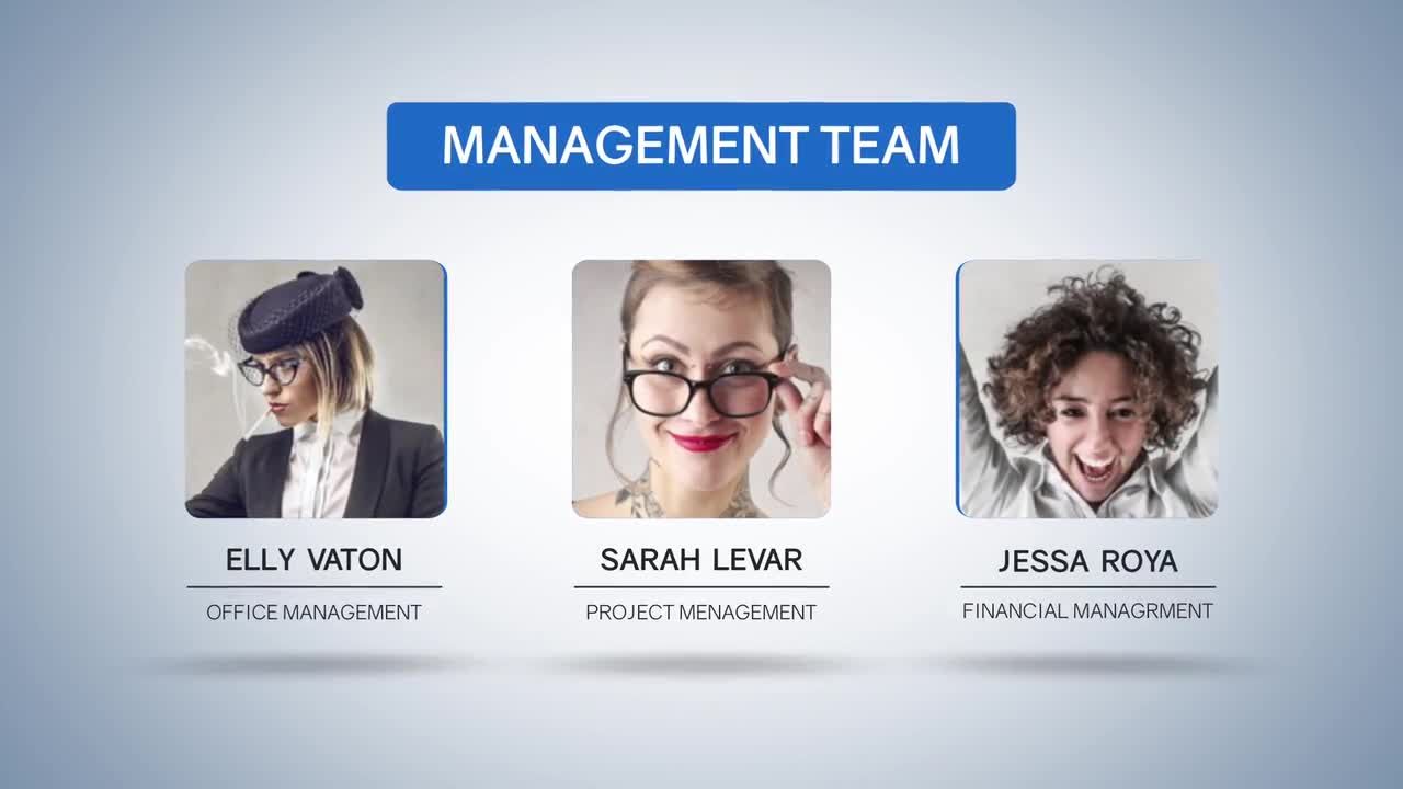 简约大方的AE动画企业幻灯片模板