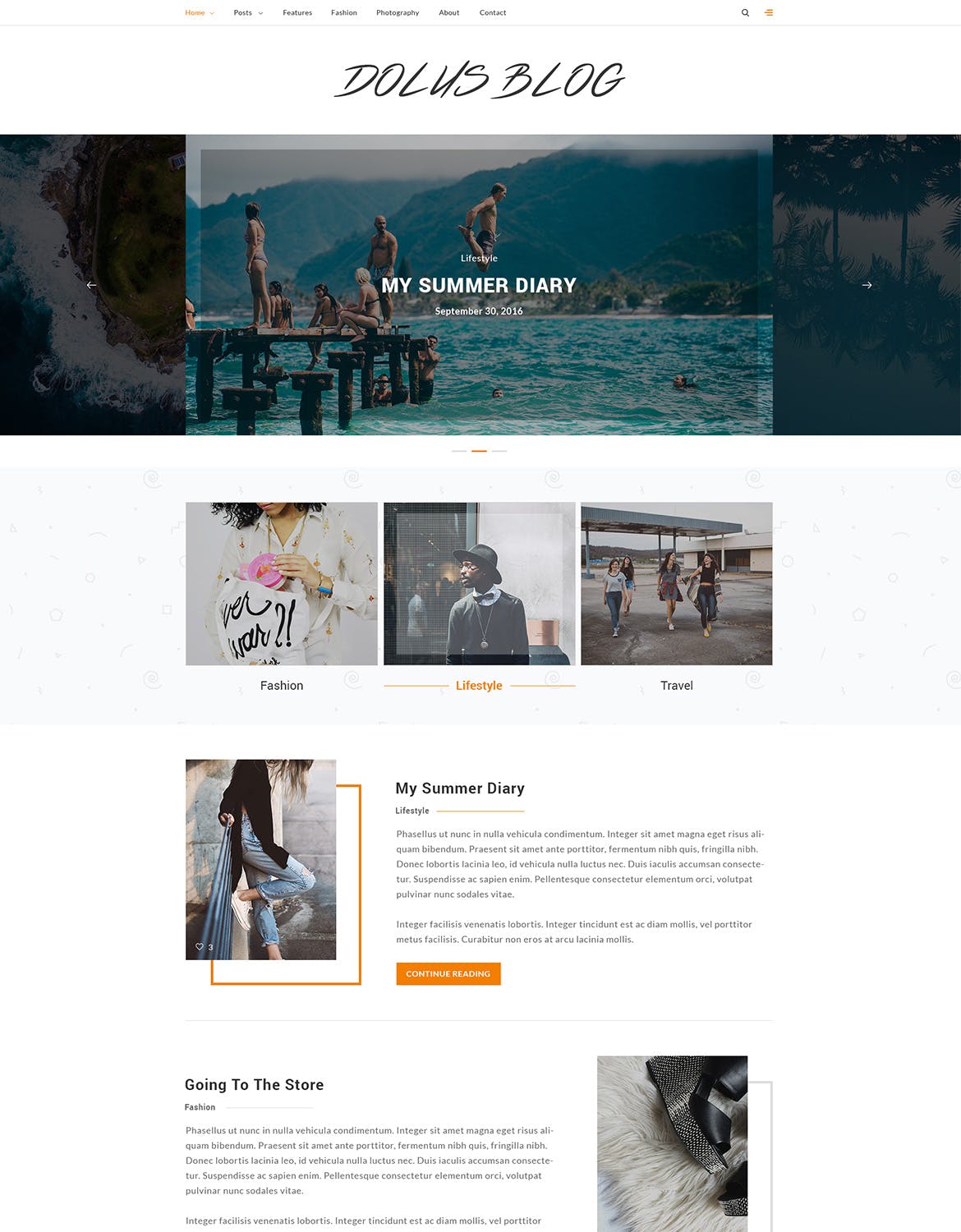 现代简约风格个人博客HTML模板素材库精选下载 Dolus插图(1)