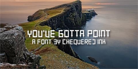 You've Gotta Point font素材之家精选英文字体