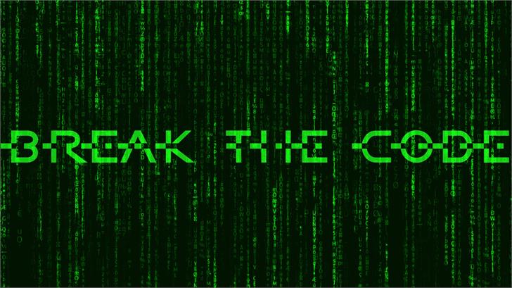 BreakTheCode font插图1 BreakTheCode font插图1
