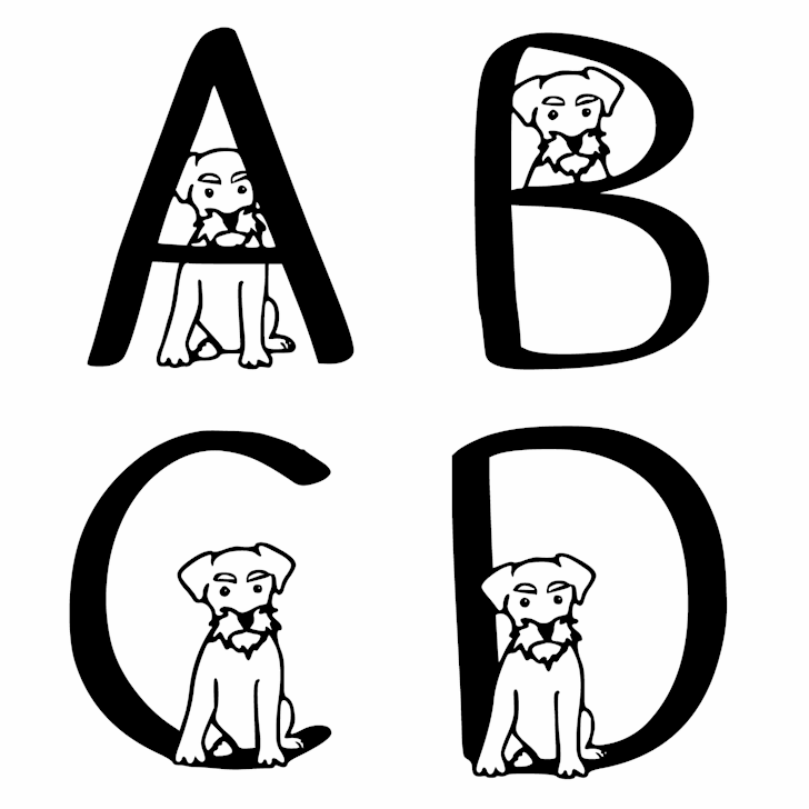 Ks Schnauzer Hide N Seek font插图1