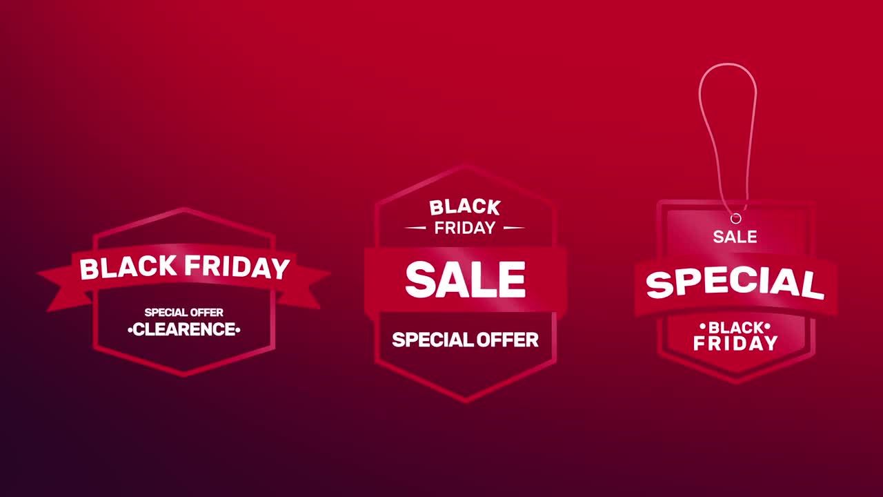 干净精美创意动画标签素材库精选AE模板