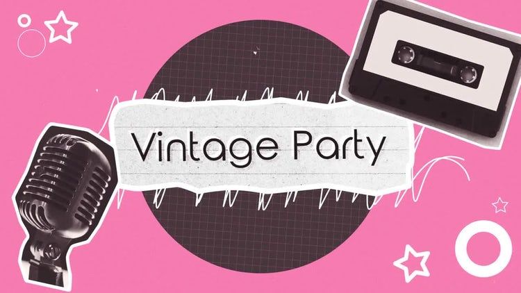 传统精美的复古派对素材库精选AE模板