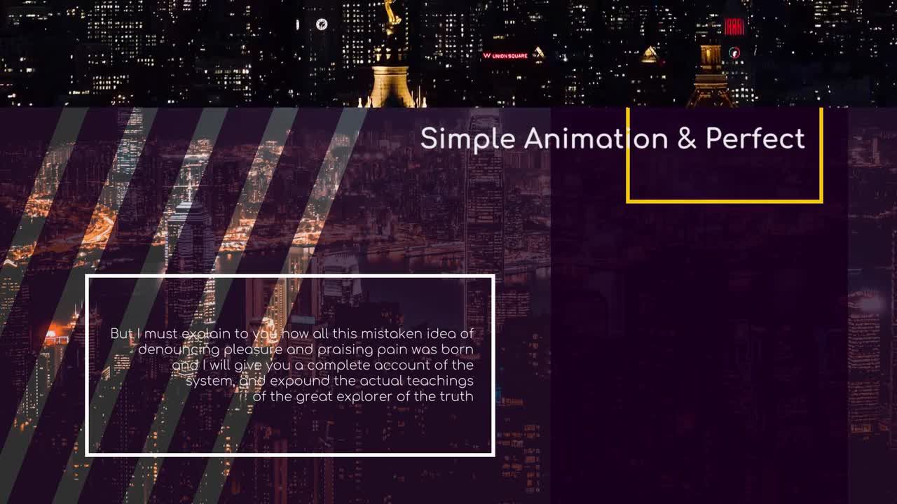 现代简约文本动画过渡幻灯片素材库精选pr模板