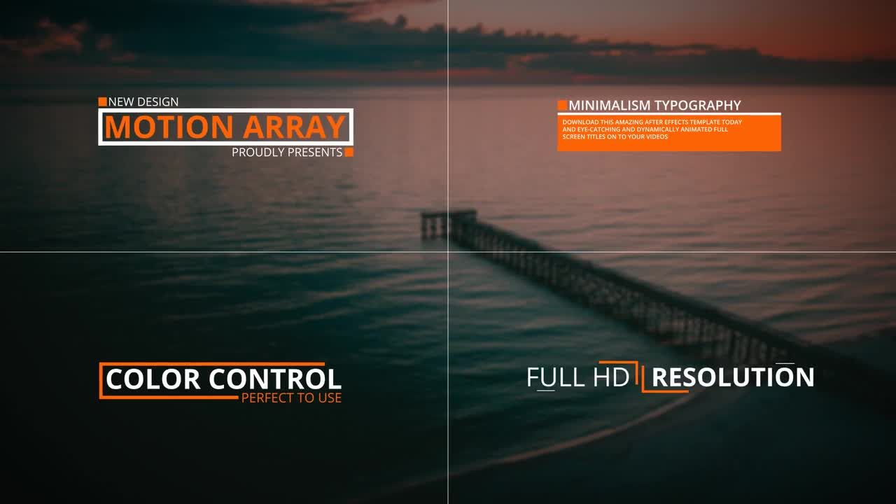 30个时尚动画效果全屏标题素材库精选AE模板