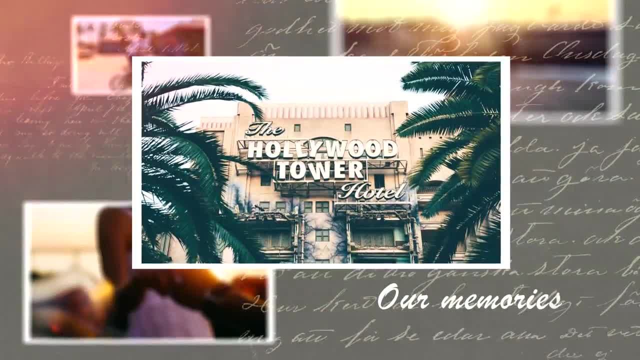 优雅动态动画的朋友照片展示素材库精选AE模板