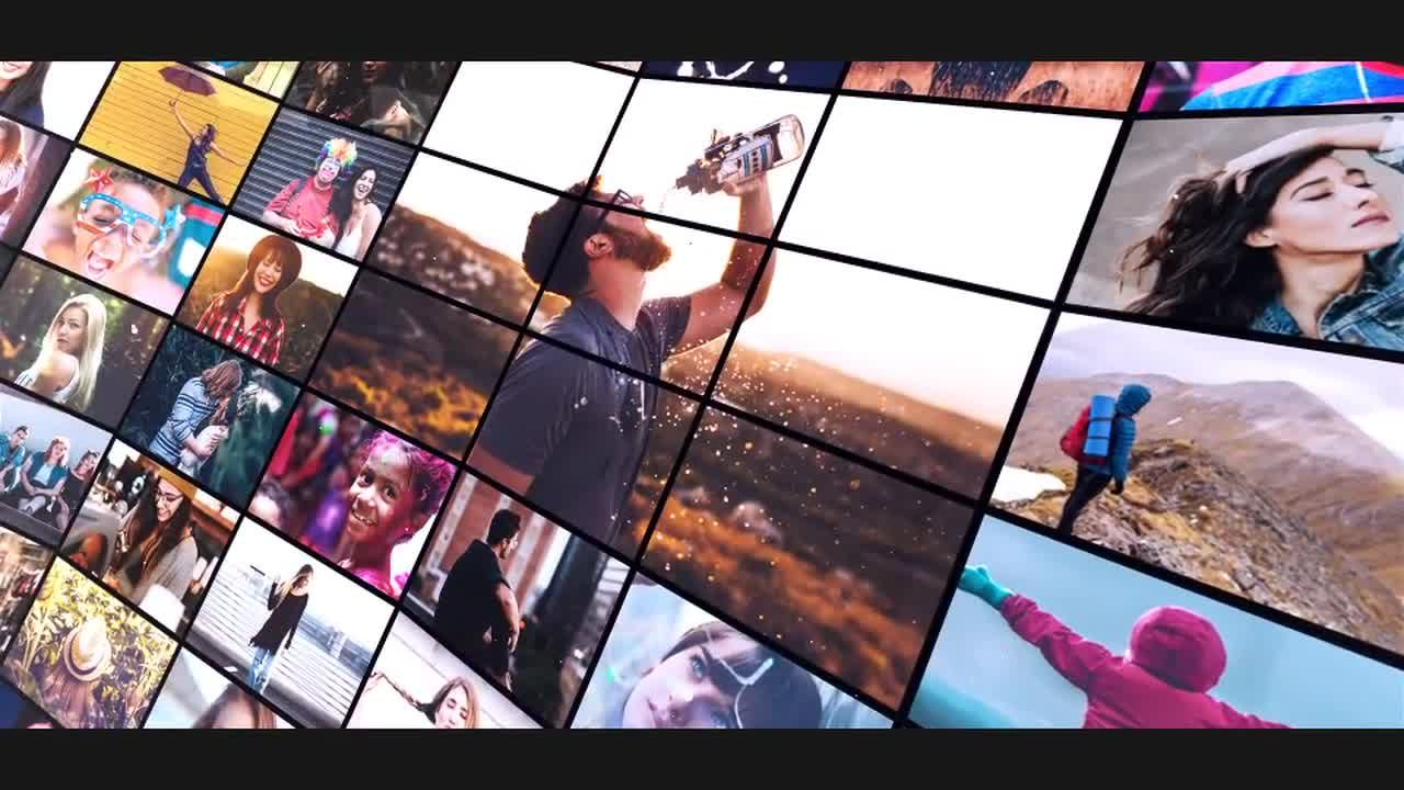 时尚创意的多照片幻灯片素材库精选AE模板